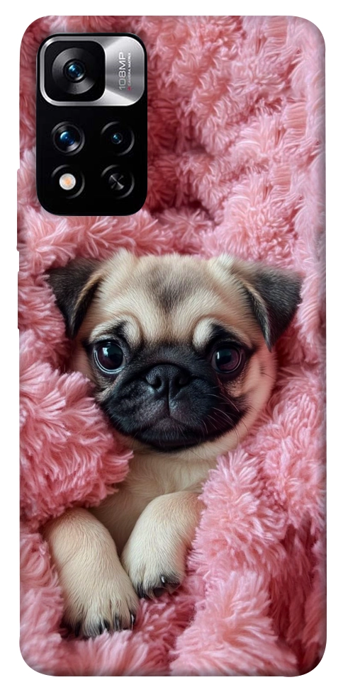 Чехол Мопс в нежностях для Xiaomi Redmi Note 11 5G
