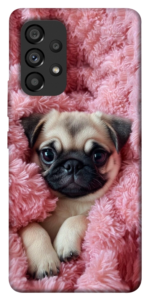 Чехол Мопс в нежностях для Galaxy A53