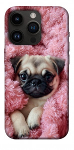 Чехол Мопс в нежностях для iPhone 14 Pro
