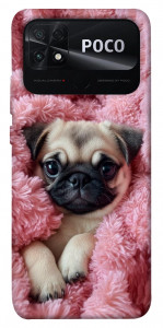 Чехол Мопс в нежностях для Xiaomi Poco C40