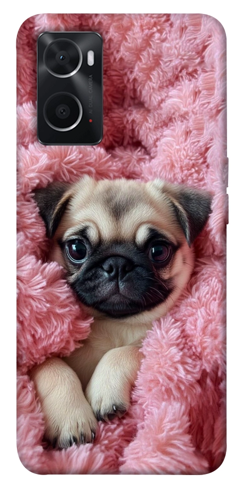 Чехол Мопс в нежностях для Oppo A76 4G