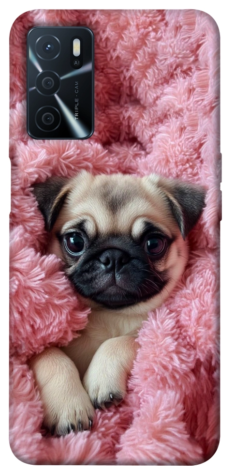 Чехол Мопс в нежностях для Oppo A54s