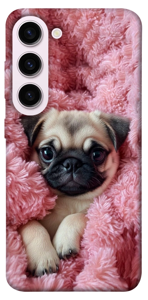 Чехол Мопс в нежностях для Galaxy S23+