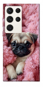 Чехол Мопс в нежностях для Galaxy S23 Ultra