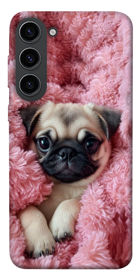 Чехол Мопс в нежностях для Galaxy S23