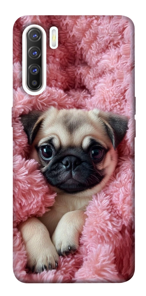 Чехол Мопс в нежностях для Oppo Reno 3