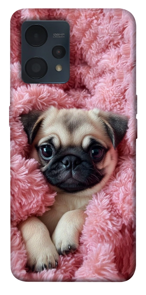 Чехол Мопс в нежностях для Realme 9 Pro+