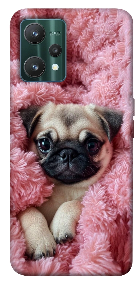 Чехол Мопс в нежностях для Realme 9 Pro