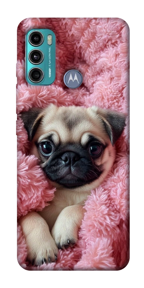 Чохол Мопс у ніжностях для Motorola Moto G60