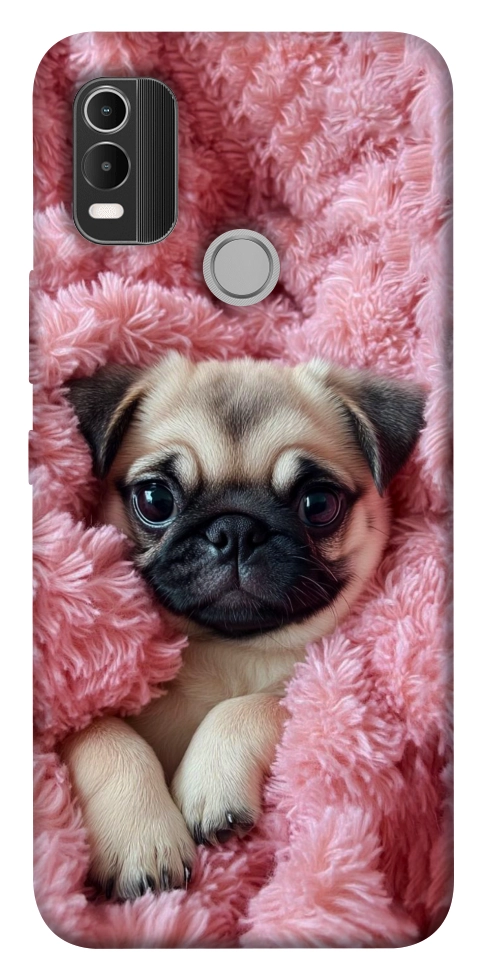 Чохол Мопс у ніжностях для Nokia C21 Plus