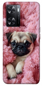 Чехол Мопс в нежностях для Oppo A77s
