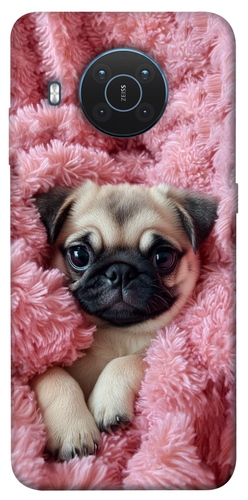Чехол Мопс в нежностях для Nokia X20