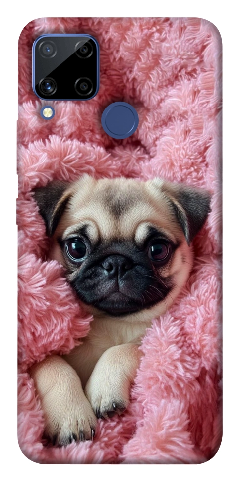 Чехол Мопс в нежностях для Realme C15