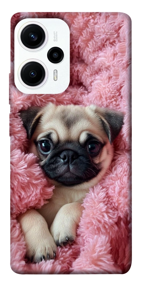 Чехол Мопс в нежностях для Xiaomi Poco F5