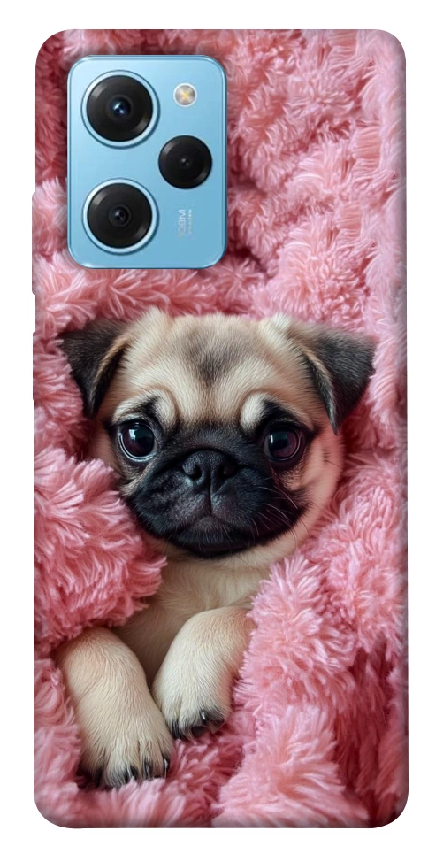 Чохол Мопс у ніжностях для Xiaomi Poco X5 Pro 5G