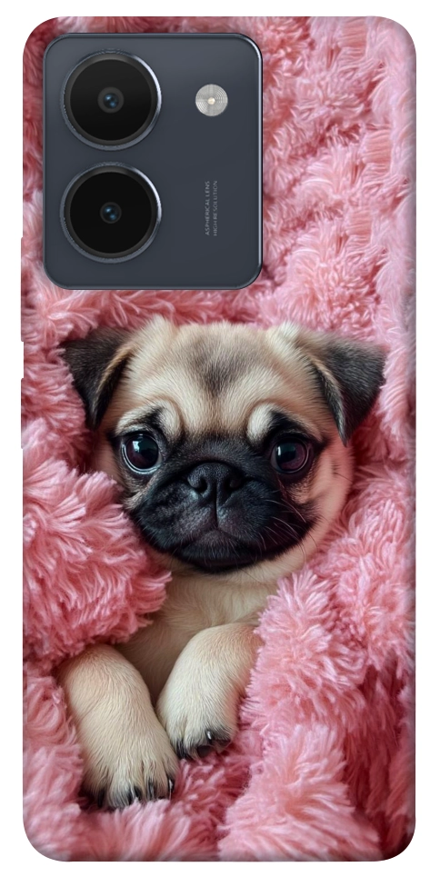 Чехол Мопс в нежностях для Vivo Y36