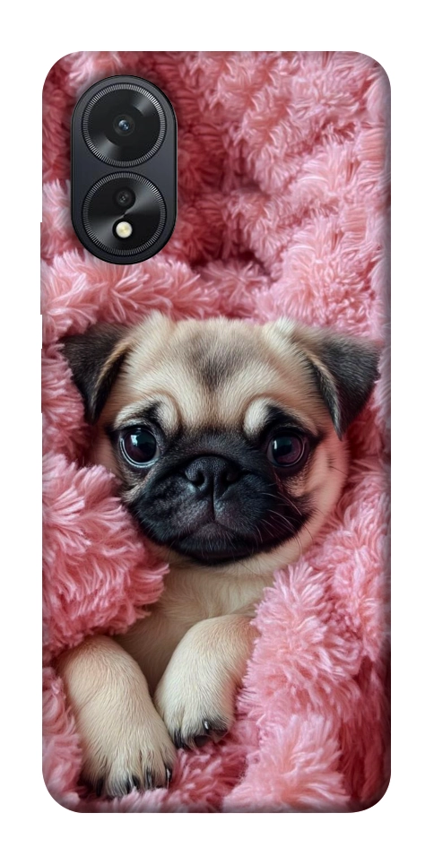 Чехол Мопс в нежностях для Oppo A38