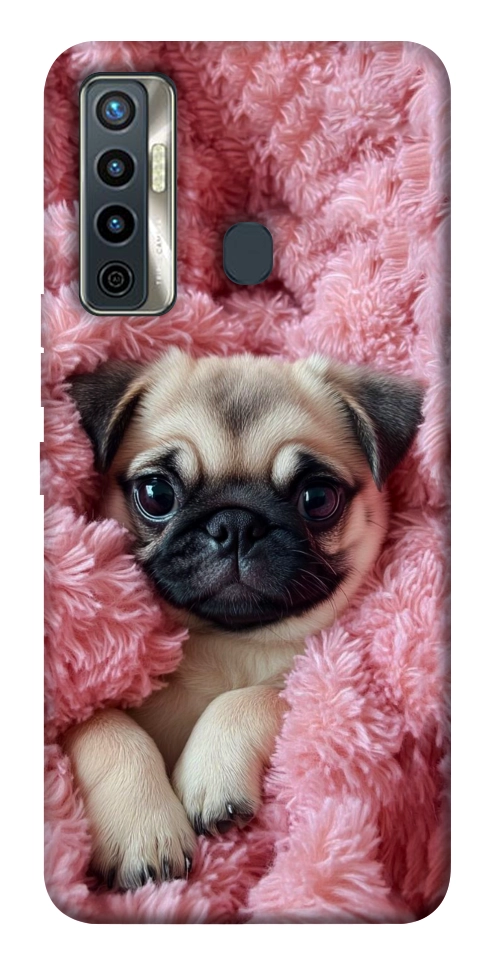 Чехол Мопс в нежностях для TECNO Camon 17