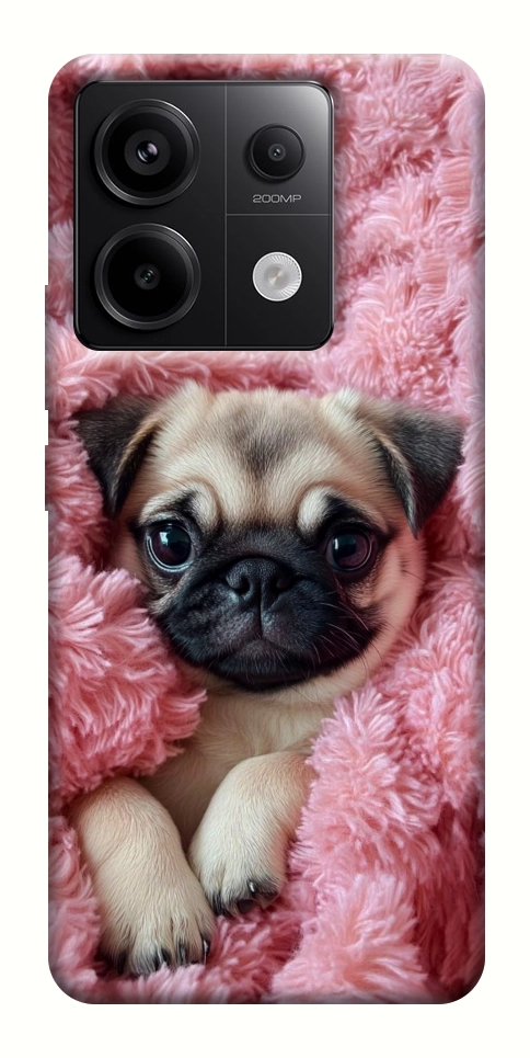 Чехол Мопс в нежностях для Xiaomi Redmi Note 13 Pro 4G