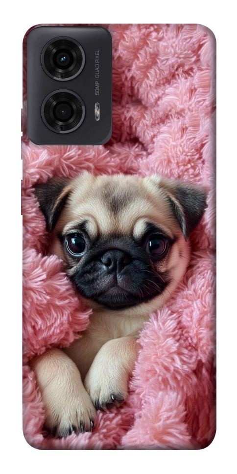 Чохол Мопс у ніжностях для Motorola Moto G04