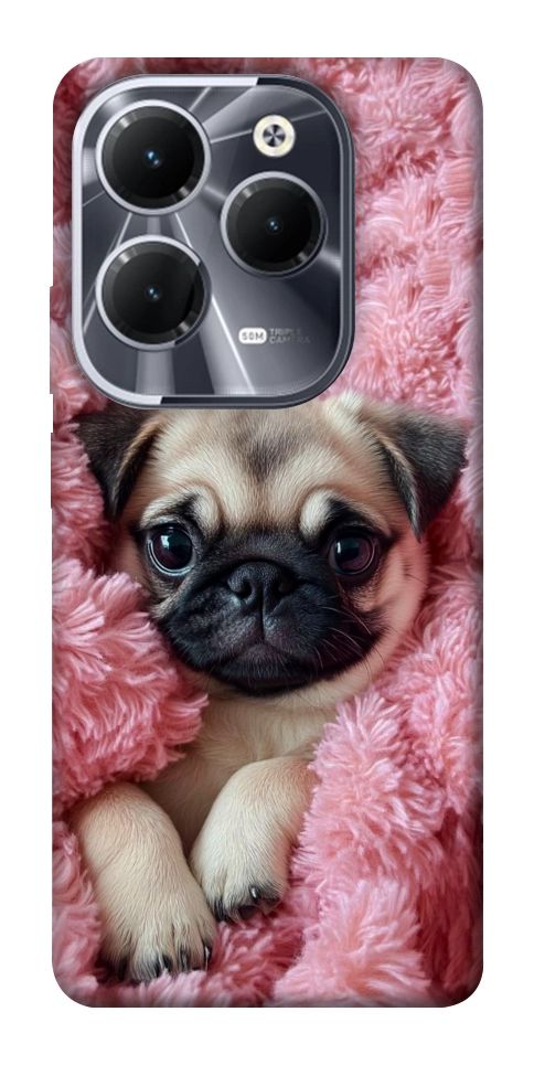 Чохол Мопс у ніжностях для Infinix Hot 40 Pro