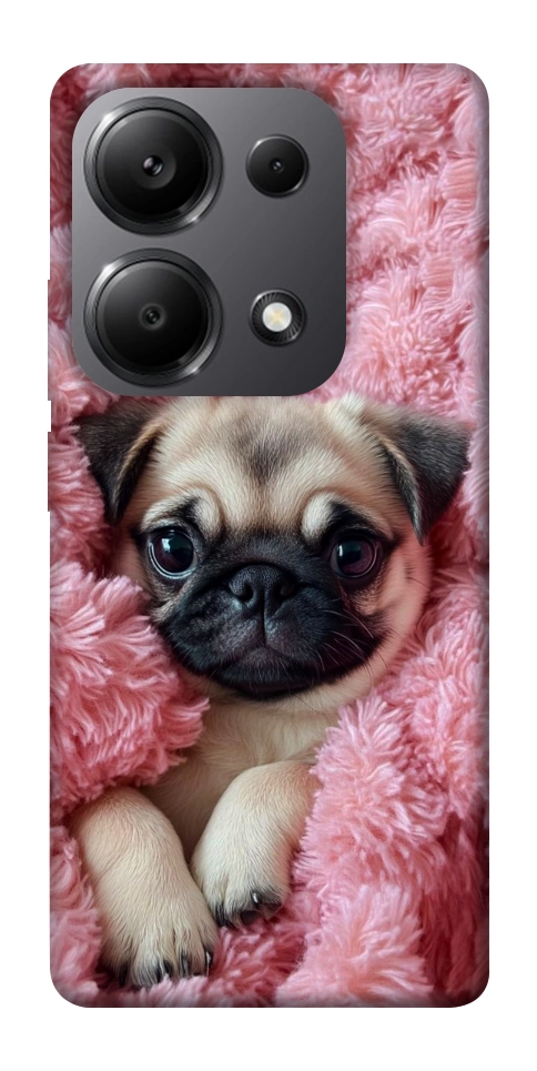 Чехол Мопс в нежностях для Xiaomi Redmi Note 13 Pro 5G