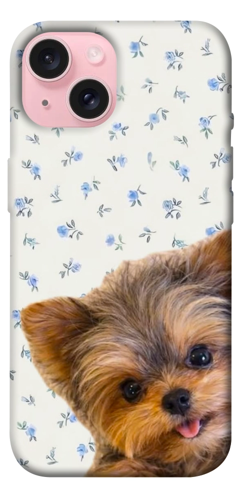 Чехол Cute Yorkie для iPhone 15
