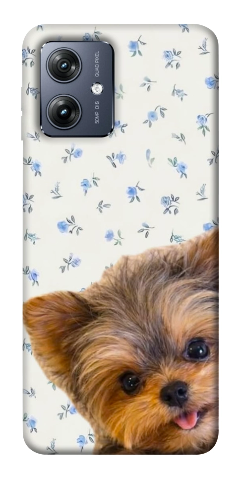 Чохол Cute Yorkie для Motorola Moto G54