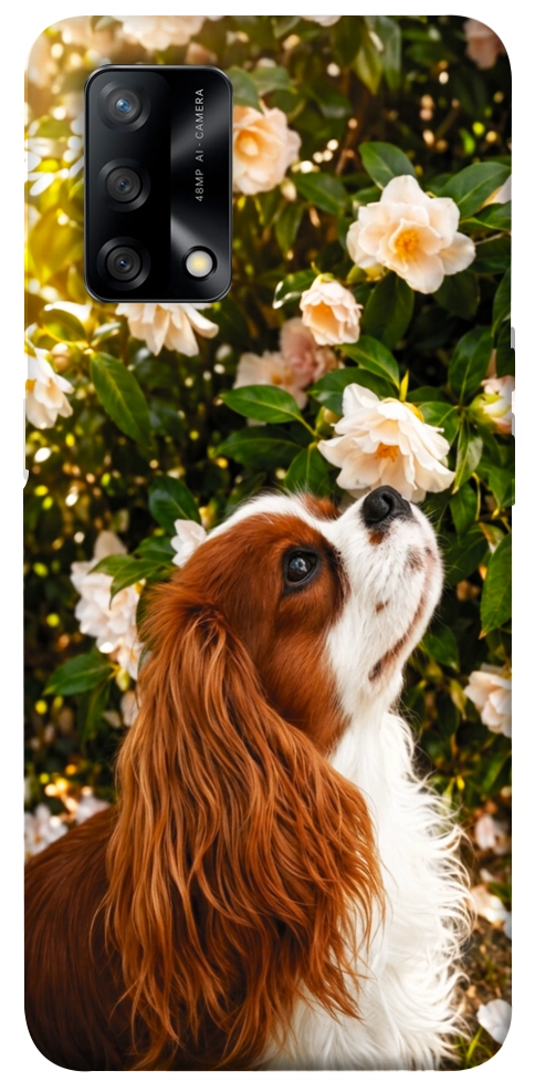 Чохол Flower spaniel для Oppo A74 4G