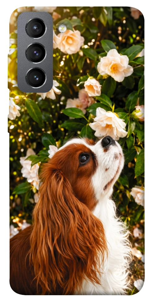 Чохол Flower spaniel для Galaxy S21 FE