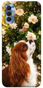 Чохол Flower spaniel для TECNO Spark 8P