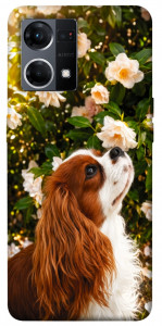 Чохол Flower spaniel для Oppo Reno 7 4G