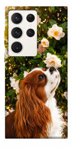 Чехол Flower spaniel для Galaxy S23 Ultra