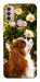 Чехол Flower spaniel для Motorola Moto E40