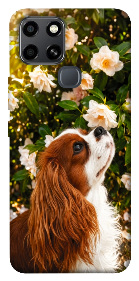 Чехол Flower spaniel для Infinix Smart 6