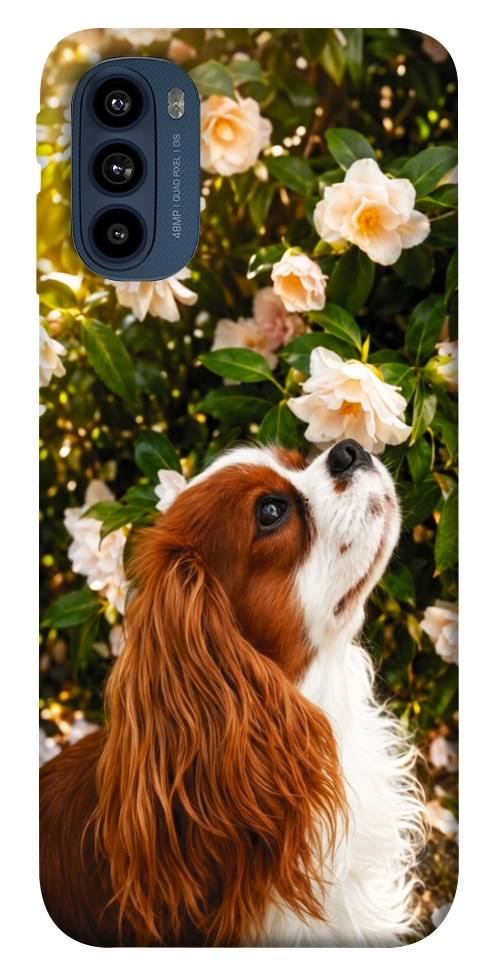 Чохол Flower spaniel для Motorola Moto G41