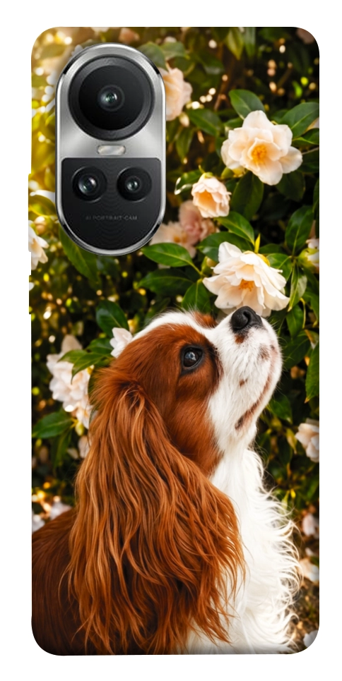 Чохол Flower spaniel для Oppo Reno 10