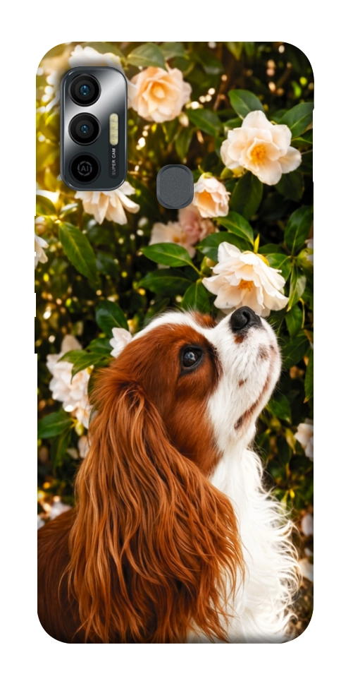 Чехол Flower spaniel для TECNO Spark 7