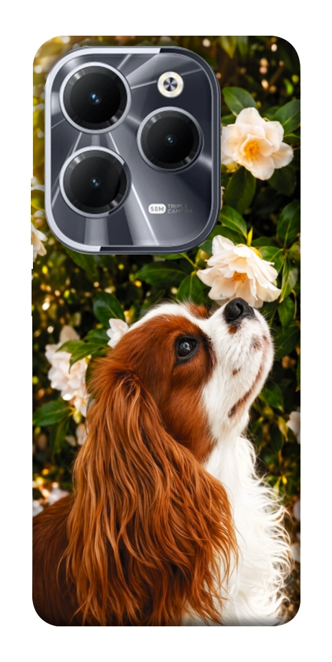 Чехол Flower spaniel для Infinix Hot 40 Pro
