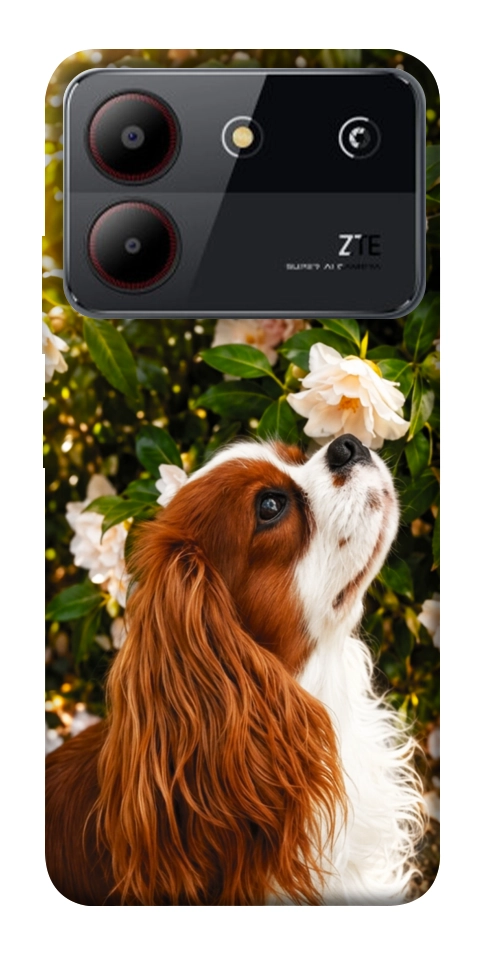 Чехол Flower spaniel для ZTE Blade A54 4G