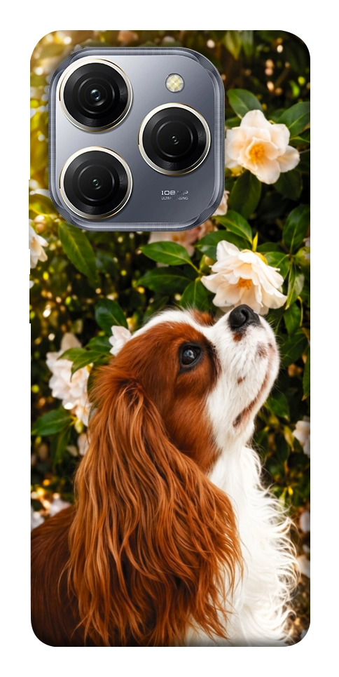 Чохол Flower spaniel для TECNO Spark 20 Pro