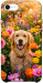Чехол Flowery labrador для iPhone SE (2020)