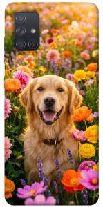 Чехол Flowery labrador для Galaxy A71 (2020)