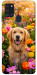 Чехол Flowery labrador для Galaxy A21s (2020)