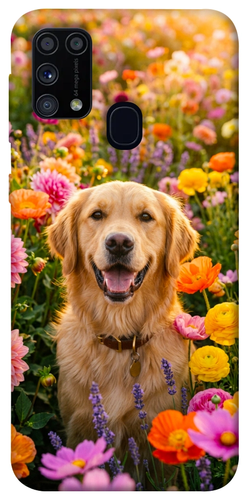 Чехол Flowery labrador для Galaxy M31 (2020)