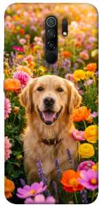 Чехол Flowery labrador для Xiaomi Redmi 9