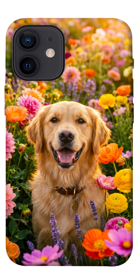 Чехол Flowery labrador для iPhone 12 mini