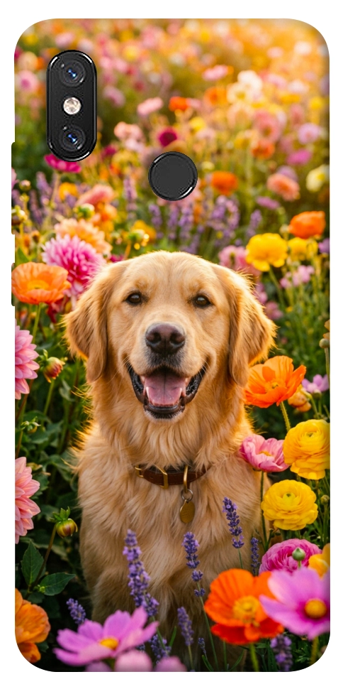 Чехол Flowery labrador для Xiaomi Mi 8