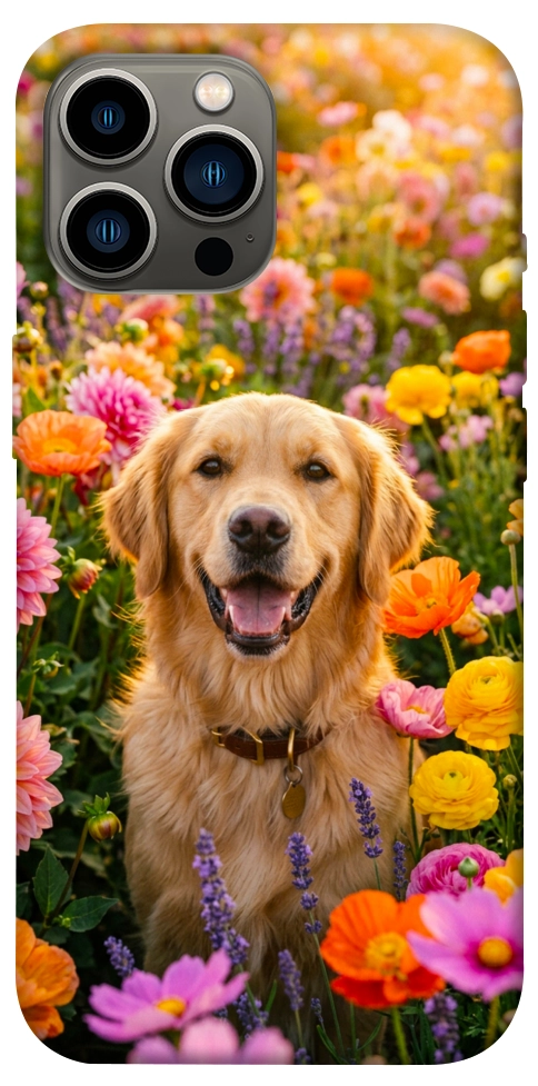 Чехол Flowery labrador для iPhone 13 Pro Max