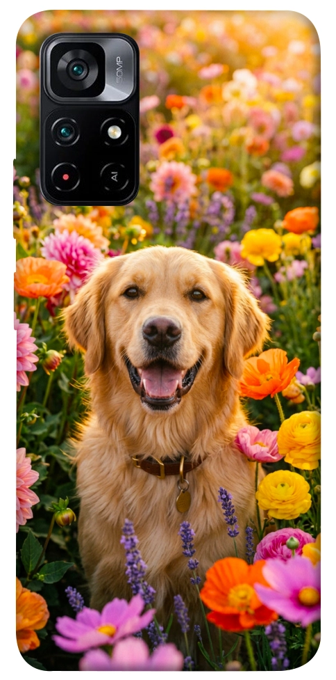 Чехол Flowery labrador для Xiaomi Poco M4 Pro 5G